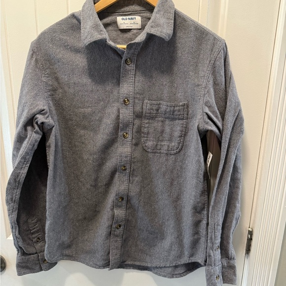 Men’s Charcoal Gray Flannel Shirt – New with Tags | Button-Up | Size Medium - Picture 1 of 3